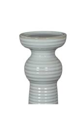 KDMD Sile Medium Ceramic Pillar Candle Holder for Elegant Retail Displays in White - thumbnail 3