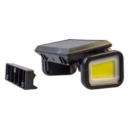 mysmartbuy Solar Powered 260 Lumen PIR Motion Sensor Outdoor Security Wall Light with 3 LED COB Heads, 3 Lighting Modes & 3m Detection Range in Black - thumbnail 6