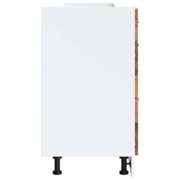 Berkfield Home Kitchen Base Cabinet Porto Old Wood Engineered Wood in Brown - thumbnail 6