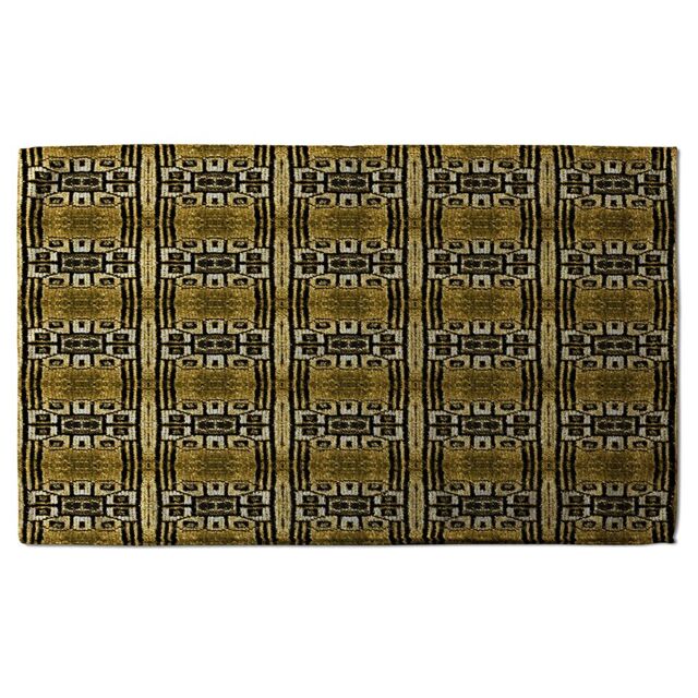 Benjamin Tate Design Portuguese Ethnic Tiles Azulejos Soft Bath Towel in Orange - image 1