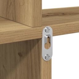 Berkfield Home Wall Shelf Artisan Oak 80x15x78.5 cm Engineered Wood in Brown - thumbnail 7