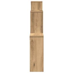 Berkfield Home Wall Shelf Artisan Oak 80x15x78.5 cm Engineered Wood in Brown - thumbnail 5