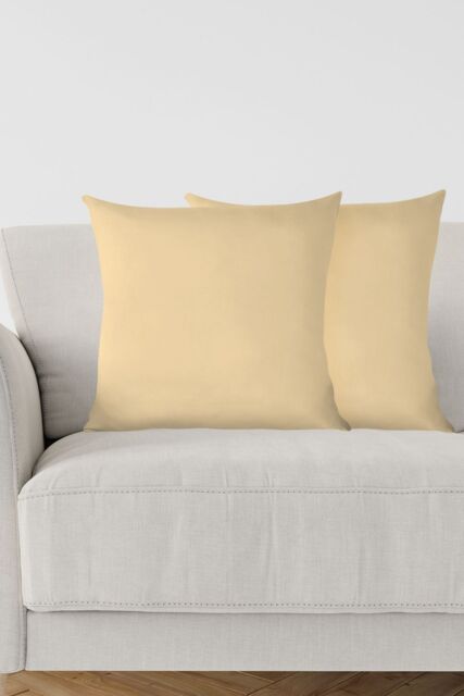 Neel Blue Set of 2 Square Cushion Covers, 45cm x 45cm in Ivory - Size: 45 cm x 45 cm - image 1