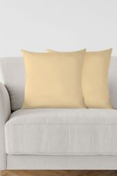 Neel Blue Set of 2 Square Cushion Covers, 45cm x 45cm in Ivory - Size: 45 cm x 45 cm - thumbnail 1