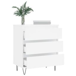 Berkfield Home Sideboard White 60x35x70 cm Engineered Wood - Size: 60 x 35 x 70 cm - thumbnail 4