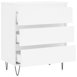 Berkfield Home Sideboard White 60x35x70 cm Engineered Wood - Size: 60 x 35 x 70 cm - thumbnail 6