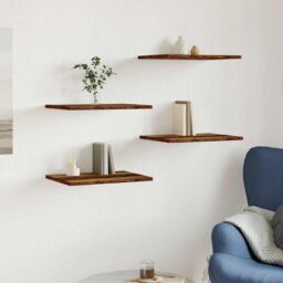 Berkfield Home Bookshelf Boards 4 pcs Old Wood 40x30x1.5 cm Engineered Wood in Brown - thumbnail 3