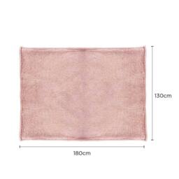 Voltico Super Soft Cuddle Throw 130 x 180cm - Soft Sofa & Bed Blanket in Baby Pink - Size: 130 cm x 180 cm - thumbnail 4