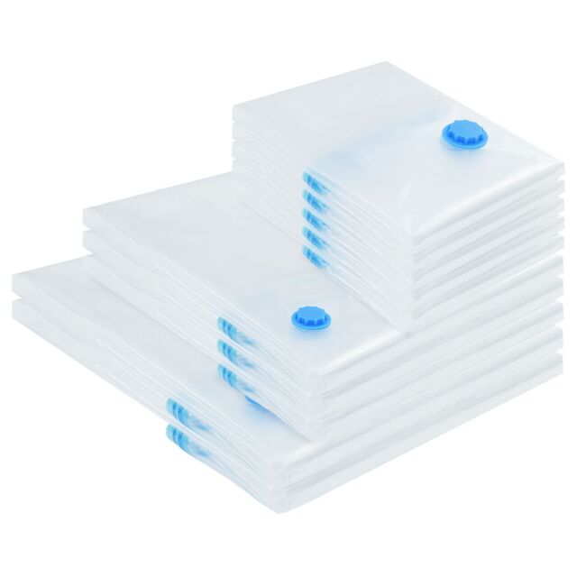 Berkfield Home Vacuum Storage Bags - Set of 10 in 3 Sizes in White - image 1