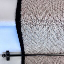 RainbowHome Herringbone Keswick Cream Fleck Stair Runner with 100% Wool Edge 60cm x 700cm in Beige - Size: 70 cm x 700 cm - thumbnail 2