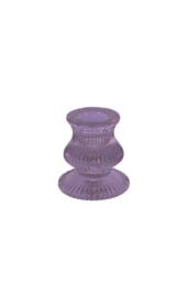KDMD Lilac Eliza Glass Taper Candle Holder 6cm 5 Pack - thumbnail 2