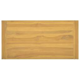 Berkfield Home Wall-mounted Bathroom Cabinet 90x45x35 cm Solid Wood Teak in Brown - Size: 90 x 45 x 35 cm - thumbnail 4