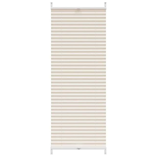 Berkfield Home Plisse Blind 40x150cm Creme in Cream - Size: 40x150 cm - image 1