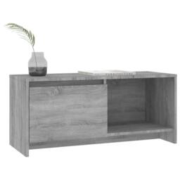 Berkfield Home TV Cabinet Grey Sonoma 90x35x40 cm Engineered Wood - Size: 90 x 35 x 40 cm - thumbnail 4