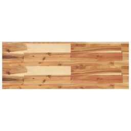 Berkfield Home Table Top 80x30x4 cm Rectangular Solid Wood Acacia in Brown - Size: 80 x 30 x 4 cm - thumbnail 2