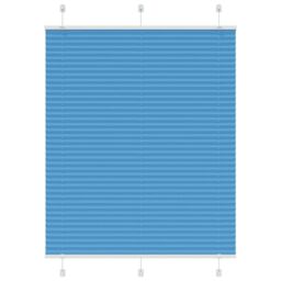 Berkfield Home Pleated Blind Blue 105x150 cm Fabric Width 104.4 cm Polyester