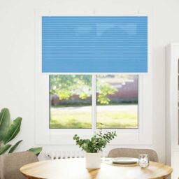Berkfield Home Pleated Blind Blue 105x150 cm Fabric Width 104.4 cm Polyester - thumbnail 3