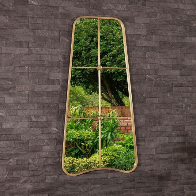 Charles Bentley Copenhagen Mirror in Gold Weather Resistant - image 1
