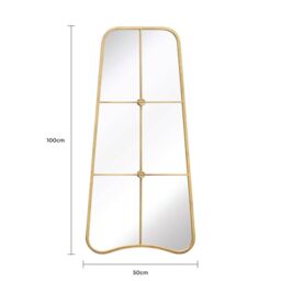 Charles Bentley Copenhagen Mirror in Gold Weather Resistant - thumbnail 6