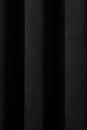 Laurence Llewelyn-Bowen Montrose' Velvet Blackout-Coated Pair of Eyelet Curtains in Black - Size: 117 cm width x 183 cm drop - thumbnail 3
