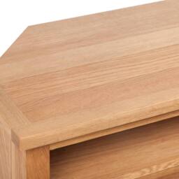 Berkfield Home TV Cabinet with Drawer 88 x 42 x 46 cm Solid Oak Wood in Brown - thumbnail 5
