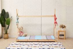 Crazy Price Beds Ltd Kids Wooden Tent Bed in Natural - Size: Single - thumbnail 5
