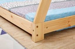 Crazy Price Beds Ltd Kids Wooden Tent Bed in Natural - Size: Single - thumbnail 9