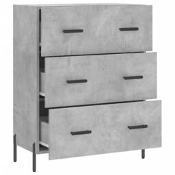 Berkfield Home Sideboard Concrete Grey 69.5x34x90 cm Engineered Wood - thumbnail 6