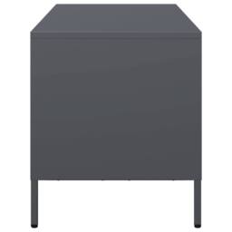 Berkfield Home TV Cabinet Anthracite 101.5x39x43.5 cm Cold-rolled Steel in Charcoal - thumbnail 6