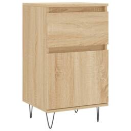Berkfield Home Sideboard Sonoma Oak 40x35x70 cm Engineered Wood in Brown - Size: 40 x 35 x 70 cm - thumbnail 1