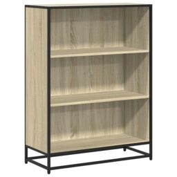Berkfield Home Book Cabinet Sonoma Oak 80.5x35x107.5 cm Engineered Wood in Brown - thumbnail 2