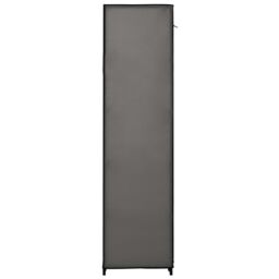 Berkfield Home Wardrobe with Compartments & Rods Grey 150x45x176 cm Fabric - Size: 150 x 45 x 176 cm - thumbnail 6