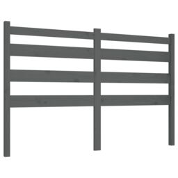 Berkfield Home Bed Headboard Grey 166x4x100 cm Solid Wood Pine - Size: 166 x 4 x 100 cm - thumbnail 2