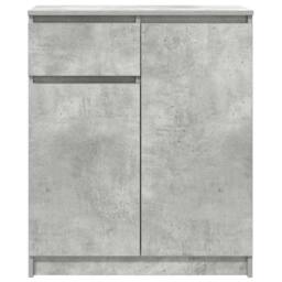 Berkfield Home Sideboard with Drawer Concrete Grey 71x35x84 cm Engineered Wood - Size: 71 x 35 x 84 cm - thumbnail 6