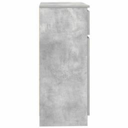 Berkfield Home Sideboard with Drawer Concrete Grey 71x35x84 cm Engineered Wood - Size: 71 x 35 x 84 cm - thumbnail 7