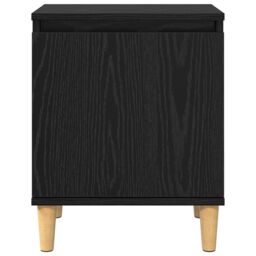 Berkfield Home Black Oak Nightstand Black oak Engineered wood 40 x 30 x 50 cm - thumbnail 6