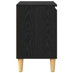 Berkfield Home Black Oak Nightstand Black oak Engineered wood 40 x 30 x 50 cm - thumbnail 7