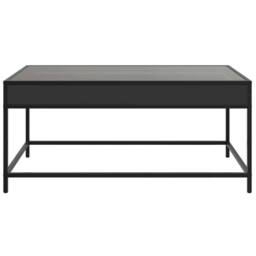 Berkfield Home Coffee Table with Infinity LED Black 90x50x41 cm - Size: 90 x 50 x 41 cm - thumbnail 6