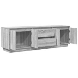 Berkfield Home TV Cabinet with LED Lights Grey Sonoma 160.5x41x50 cm - thumbnail 6