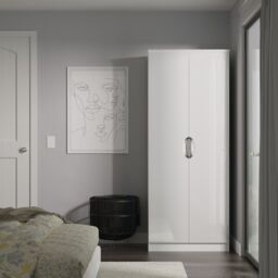 Ready Assembled 2 U Holborn 2 Door Wardrobe (Ready Assembled) in White - Size: Large - thumbnail 1