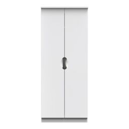 Ready Assembled 2 U Holborn 2 Door Wardrobe (Ready Assembled) in White - Size: Large - thumbnail 2