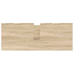 Berkfield Home Bathroom Basin Cabinet with Drawers Sonoma Oak 90x34.5x60 cm in Brown - thumbnail 9