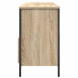 Berkfield Home Bathroom Basin Cabinet with Drawers Sonoma Oak 90x34.5x60 cm in Brown - thumbnail 7