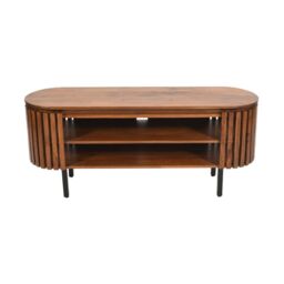 IH Design Carney Mango Wood Tv Cabinet Upto 55 Inch in Brown - thumbnail 3