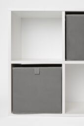 OHS Pack of 6 Plain Folding Storage Boxes in Charcoal - thumbnail 5