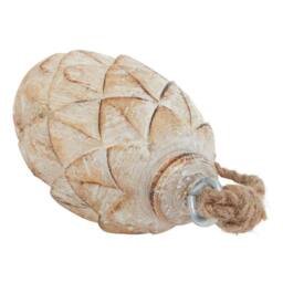 Hill Interiors Antique Pine Cone Bauble 13cm x 6cm x 6cm in Brown - Size: 13 cm x 6 cm x 6 cm - thumbnail 5