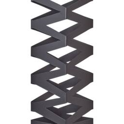 Wyld and Coco Black Zigzag Metal Umbrella Stand - thumbnail 2