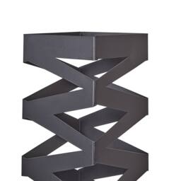 Wyld and Coco Black Zigzag Metal Umbrella Stand - thumbnail 5