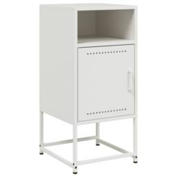 Berkfield Home Durable Bedside Cabinets 2 pcs White 36x39x78 cm Steel - Size: 36 x 39 x 78 cm - thumbnail 5