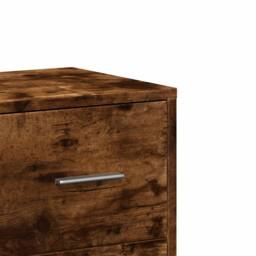Berkfield Home Sideboard Smoked Oak 60x31x84 cm Engineered Wood in Brown - Size: 60 x 31 x 84 cm - thumbnail 9